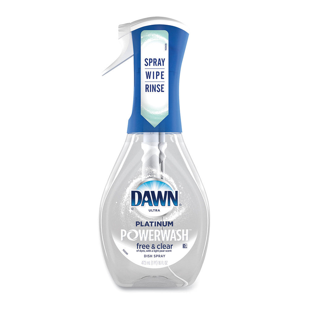 Dawn Free and Clear Powerwash Dish Spray, Dish Soap, Pear Scent, 16 Oz